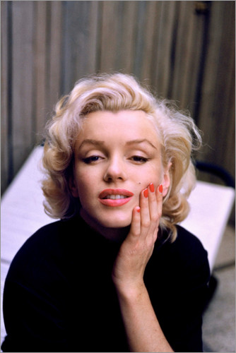 Poster Marilyn Monroe in Farbe