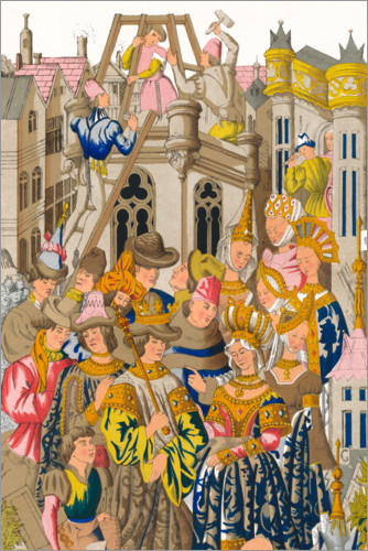 Poster Gründung der Abtei St. Genevieve