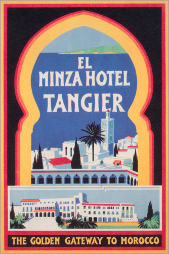 Poster Minza Hotel Tangier (englisch)