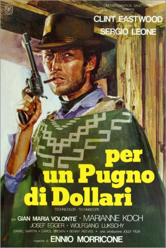 Poster Für eine Handvoll Dollar (italienisch)