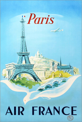 Poster Paris, Air France