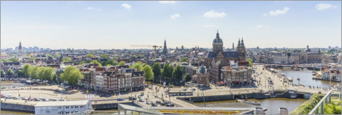 Poster Skyline von Amsterdam