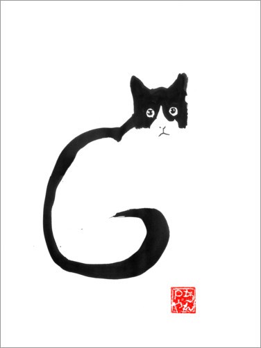 Poster Katzensilhouette