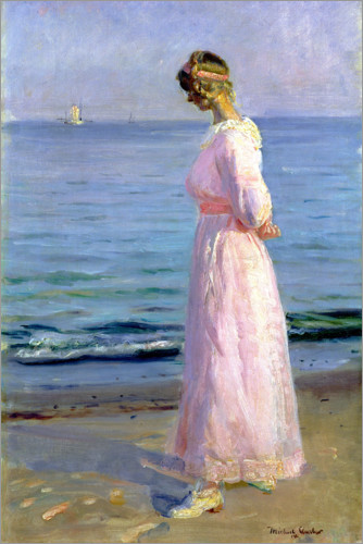 Poster Girl in a Pink Dress, 1914