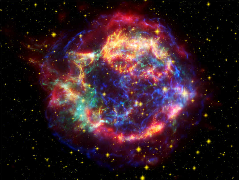 Poster Supernova Überrest Cassiopeia A