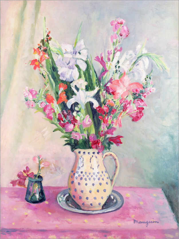Poster Gladioli in einer Vase