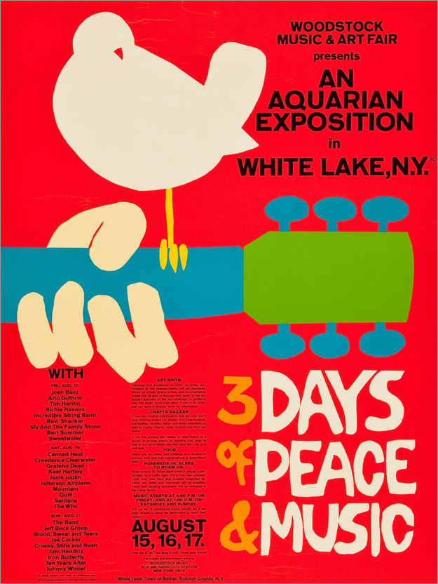 Poster Woodstock Festival
