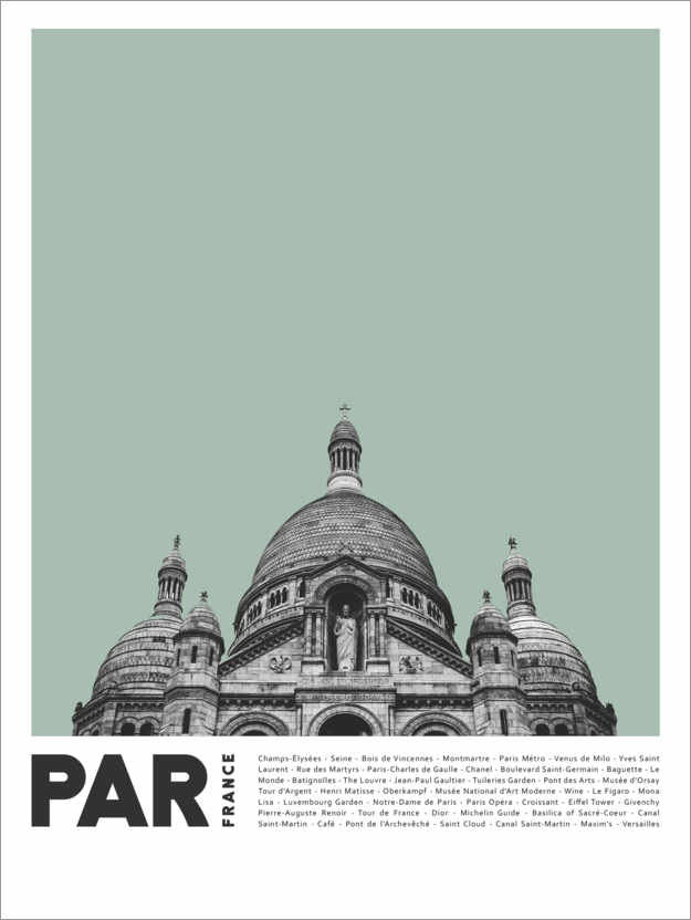 Poster Sehenswürdigkeiten in Paris III