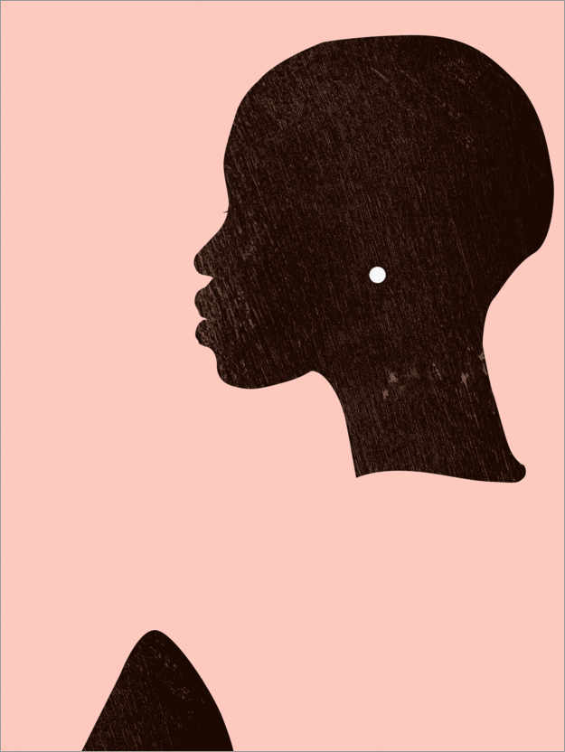 Poster Rosa Silhouette