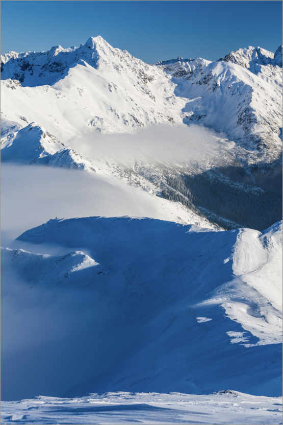 Poster Schnee im Tatra-Gebirge