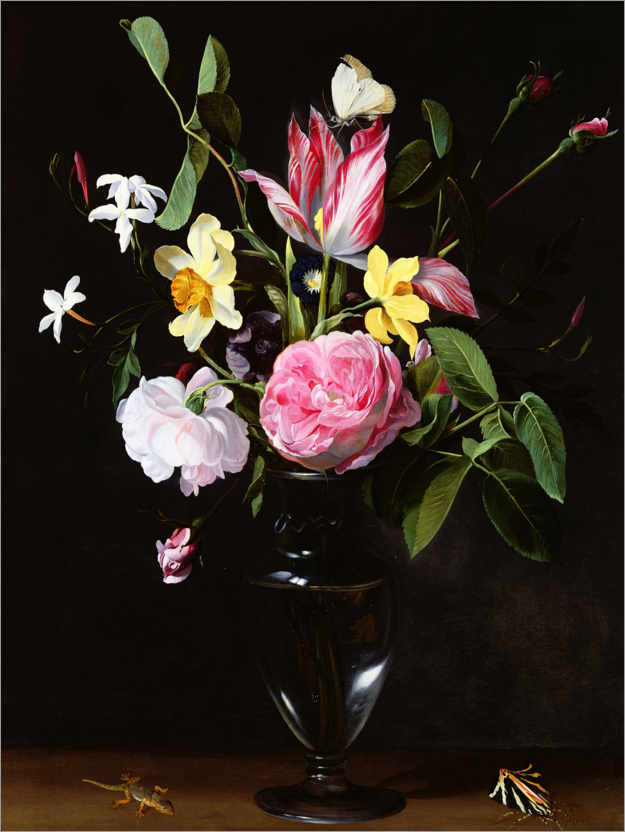 Poster Stilleben von Blumen