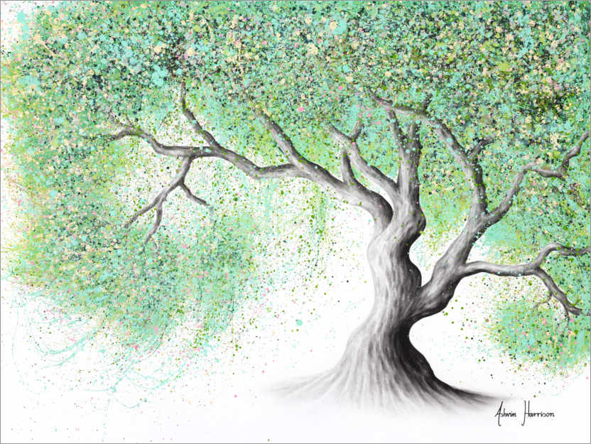 Poster Jadeblütenbaum