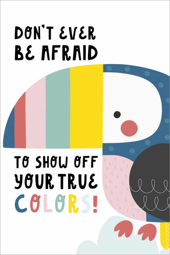 Poster True Colors - Echte Farben