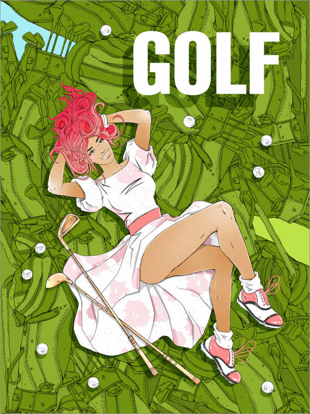 Poster Sommer Golf