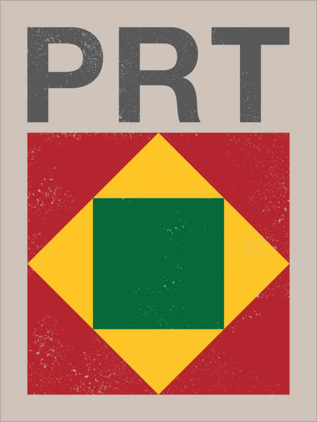 Poster Portugal Retro Flagge