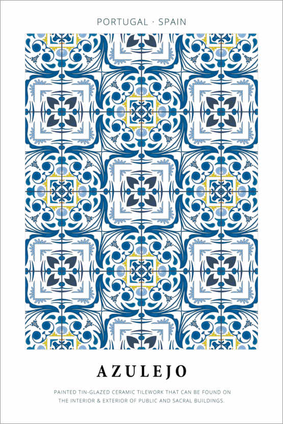 Poster Azulejo (englisch)