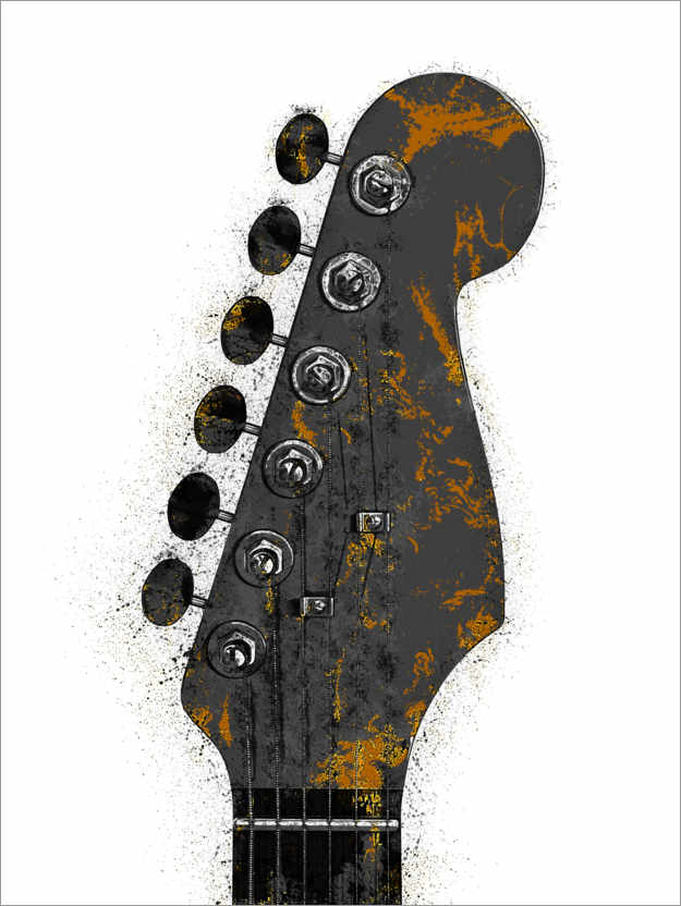 Poster Gitarre, Detail II