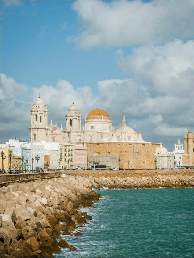 Poster Katedrale von Cádiz, Andalusien