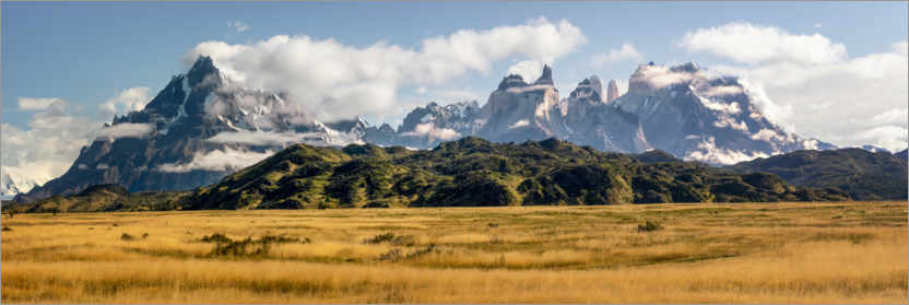 Poster Patagonische Anden - Torres del Paine