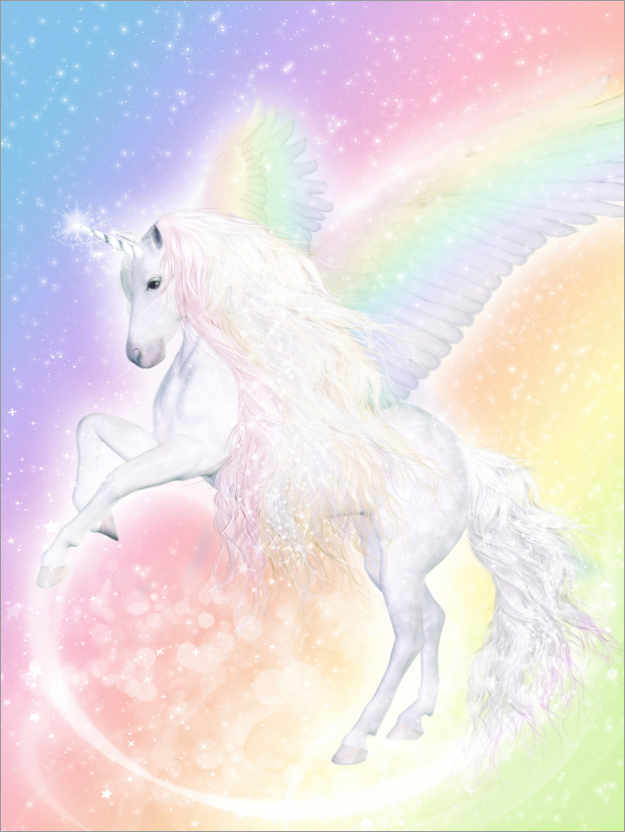 Poster Einhorn Pegasus - Verzaubere dein Leben