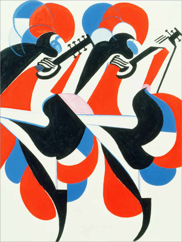 Poster Tanzende Musikanten