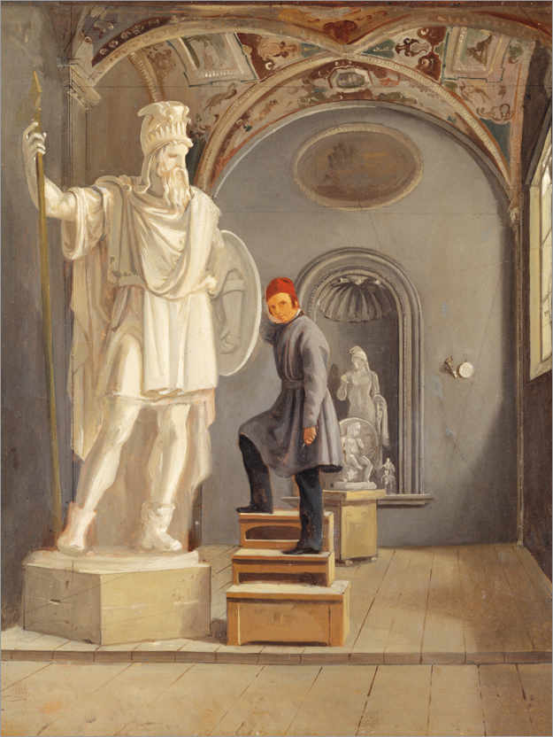 Poster Das Atelier des Bildhauers Fogelberg in Rom
