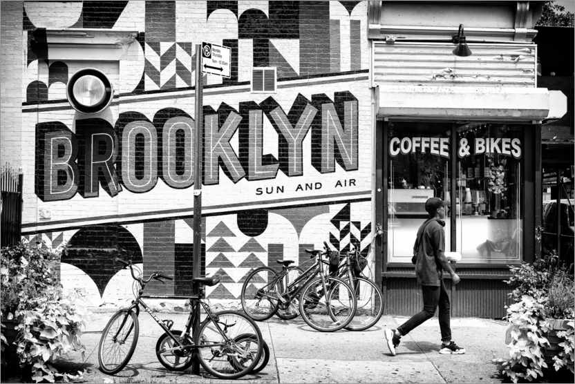 Poster Schwarzes Manhattan - Brooklyn-Kaffee