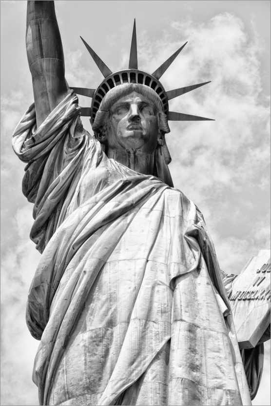 Poster Schwarzes Manhattan - Liberty
