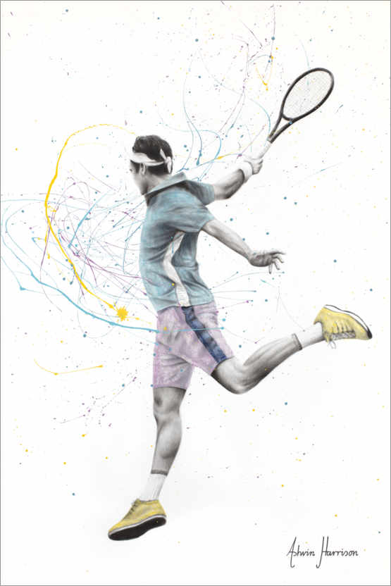 Poster Der Tennisspieler