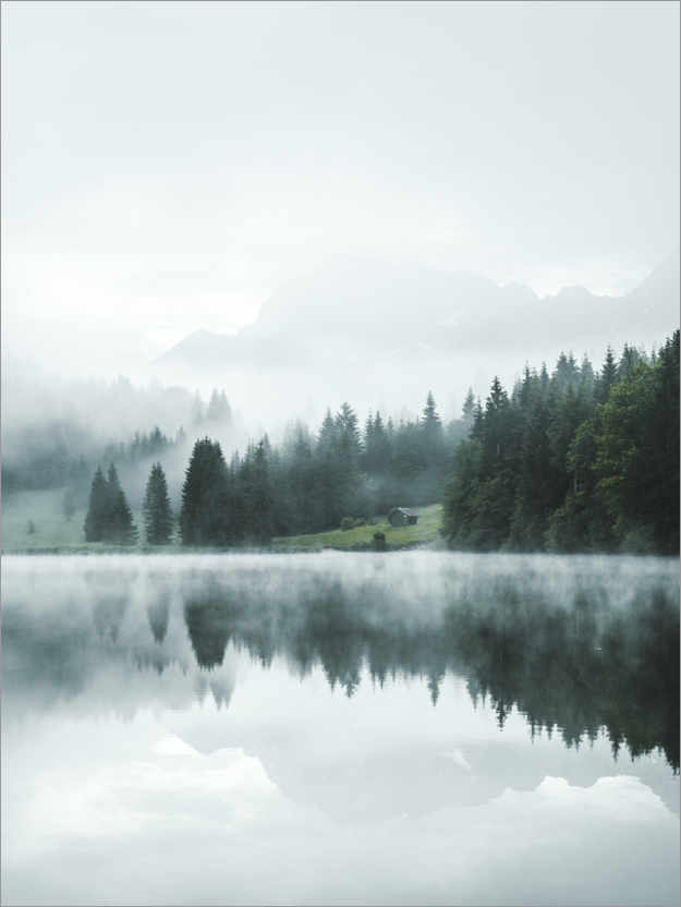 Poster Spiegelung am Bergsee