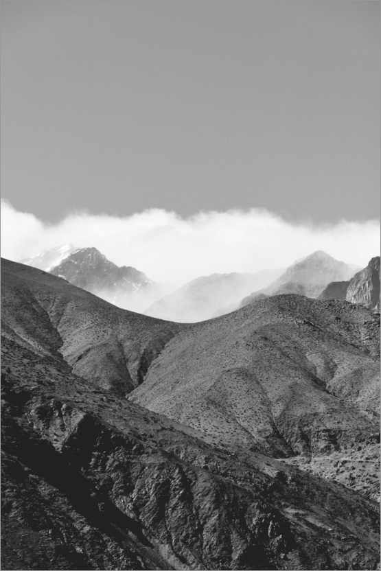 Poster Wolken im Atlasgebirge