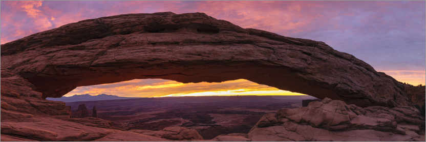 Poster Mesa Arch bei Sonnenaufgang