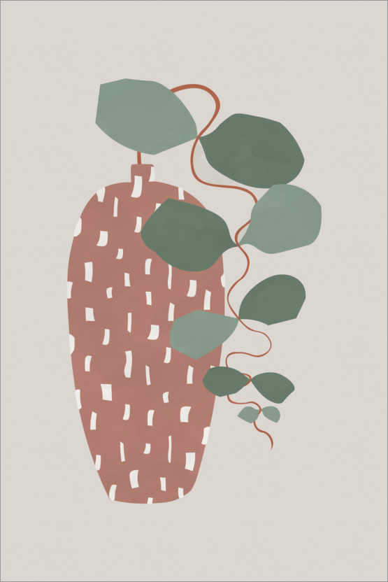 Poster Terrazzo & Leaves