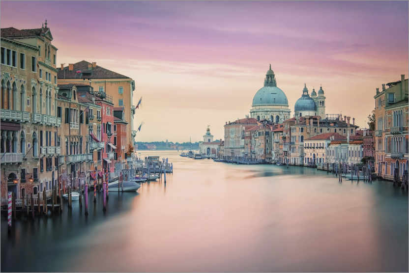 Poster Venedig in Rosa