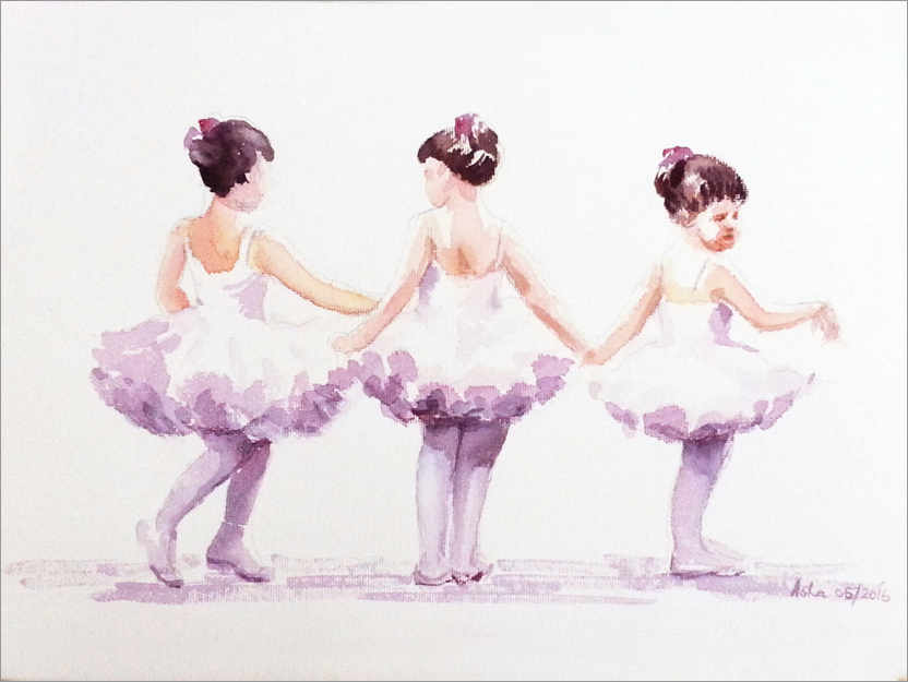 Poster Drei kleine Ballerinas