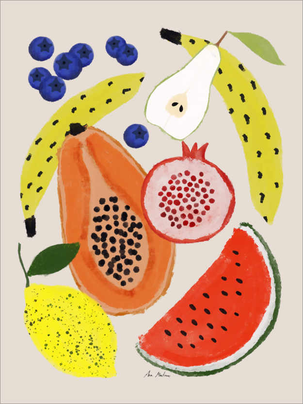 Poster Früchte