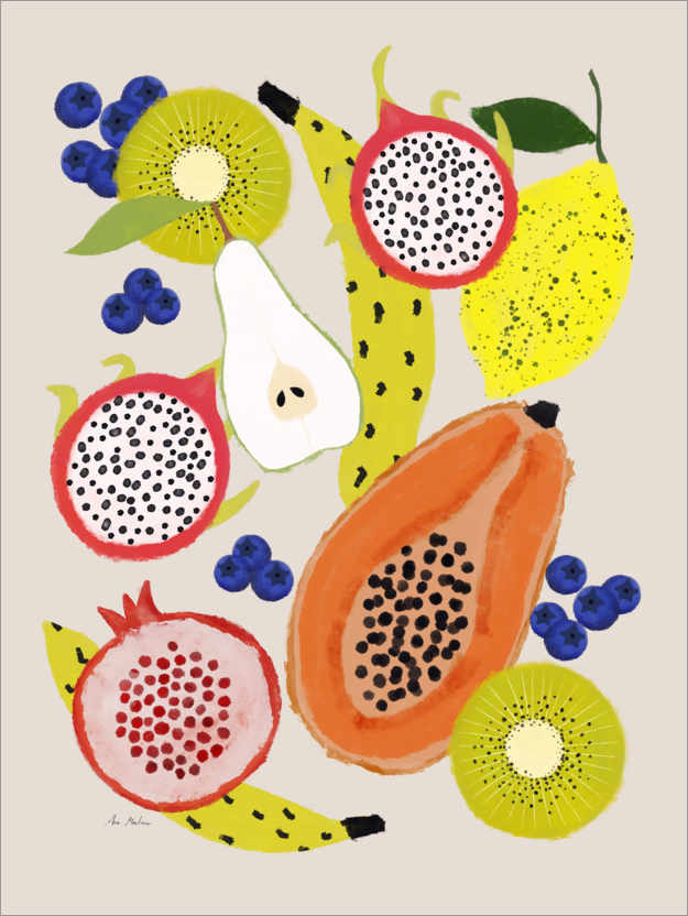 Poster Tropische Früchte