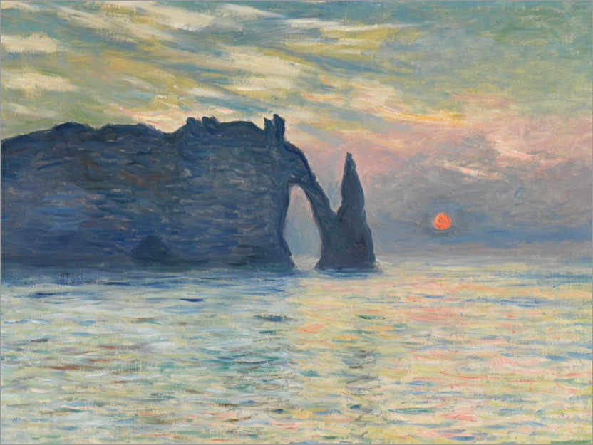 Poster Klippe im Morgengrauen, 1883