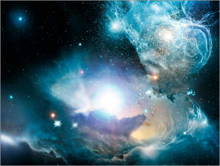 Poster  Ursprünglicher Quasar - NASA