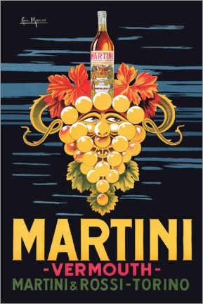 Acrylglasbild  Martini Werbeplakat - Vintage Advertising Collection