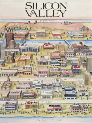 Poster  Sillicon Valley - Steinberg