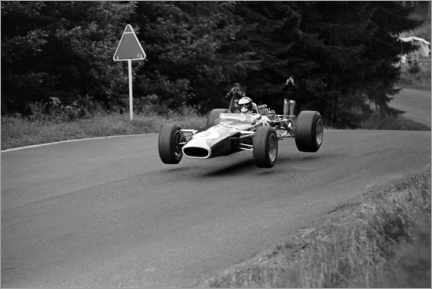 Poster Jim Clark, Lotus 49 Ford, Großer Preis von Deutschland, Nürburgring 1967
