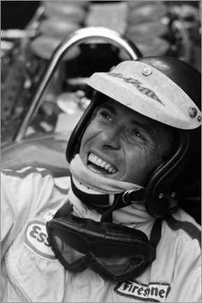 Poster Rennfahrer Jim Clark beim Großen Preis von Italien, 1967