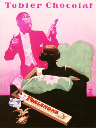 Poster  Toblerone Schokolade - Ludwig Hohlwein