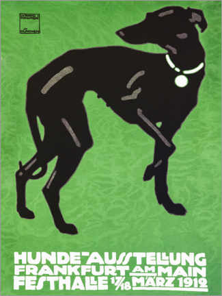 Poster  Hunde Ausstellung 1912 - Ludwig Hohlwein
