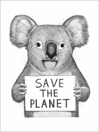Poster  Koala - save the planet - Nikita Korenkov