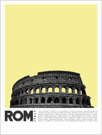 Poster Sehenswürdigkeiten in Rom II