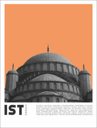 Poster Sehenswürdigkeiten in Istanbul