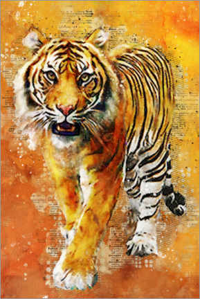 Alubild  Tiger - Durro Art