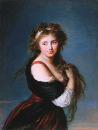 Alubild  Porträt von Hyacinthe-Gabrielle Roland - Elisabeth Louise Vigee-Lebrun